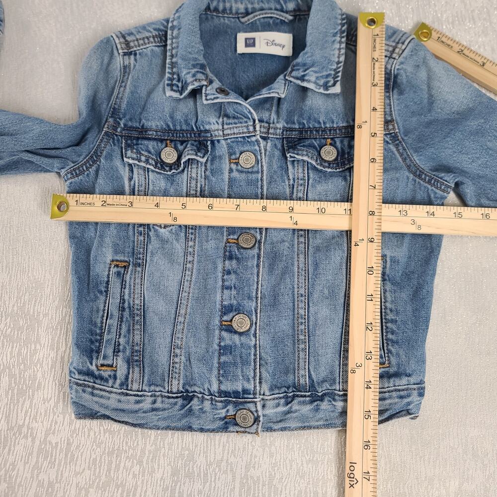 Gap Kids Disney jacket denim blue Size Medium (8-9) Embroidered Mickey mouse - Picture 4 of 8